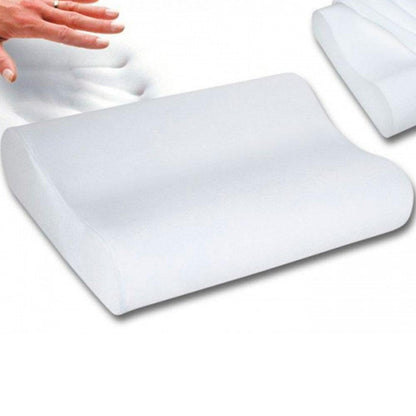 Ортопедична подушка з ефектом пам'яті 50x29x10, Білий /7см, Memory Foam Pillow / Подушка ортопедична для сну