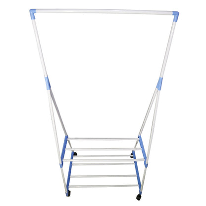 Вішалка для одягу пересувна Clothes Rack Multi-Function / Вішалка для підлоги двоярусна