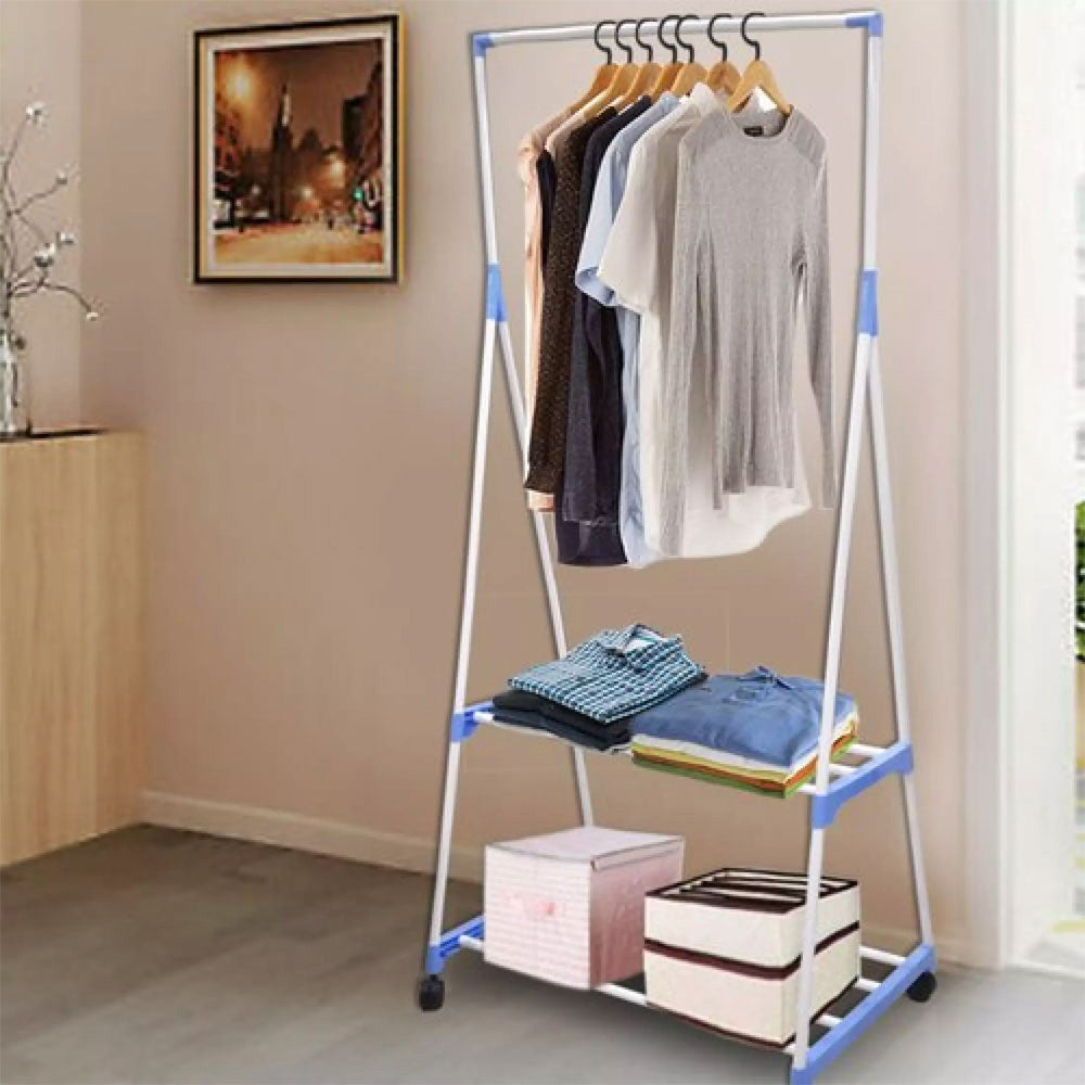 Вішалка для одягу пересувна Clothes Rack Multi-Function / Вішалка для підлоги двоярусна