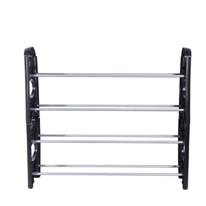 Полиця для взуття Stackable Shoe Rack на 4 полиці, Білий / Місткий органайзер для взуття