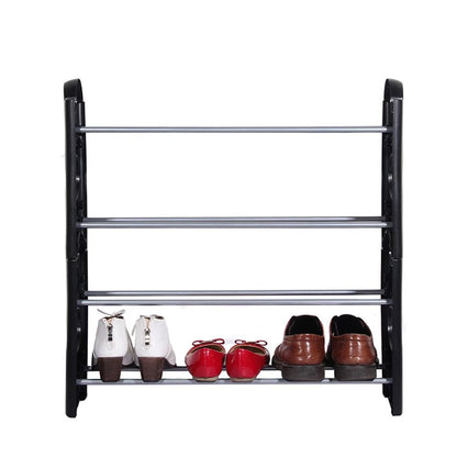 Полиця для взуття Stackable Shoe Rack на 4 полиці, Білий / Місткий органайзер для взуття
