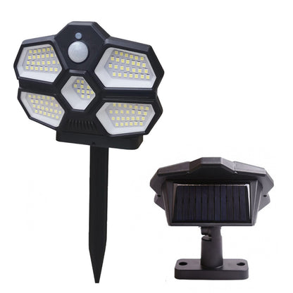 Уличный фонарь на солнечной батарее Solar SH580A-124LED, Білий / Светильник с датчиком движения
