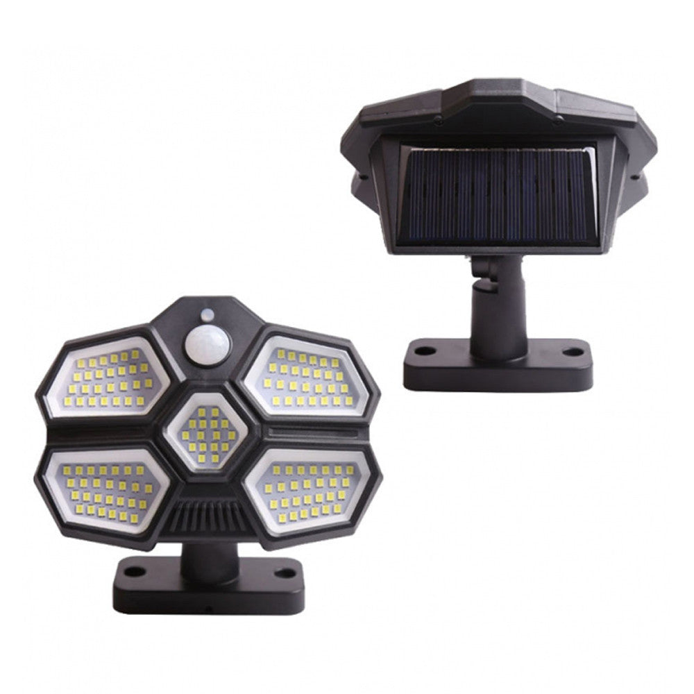 Уличный фонарь на солнечной батарее Solar SH580A-124LED, Білий / Светильник с датчиком движения
