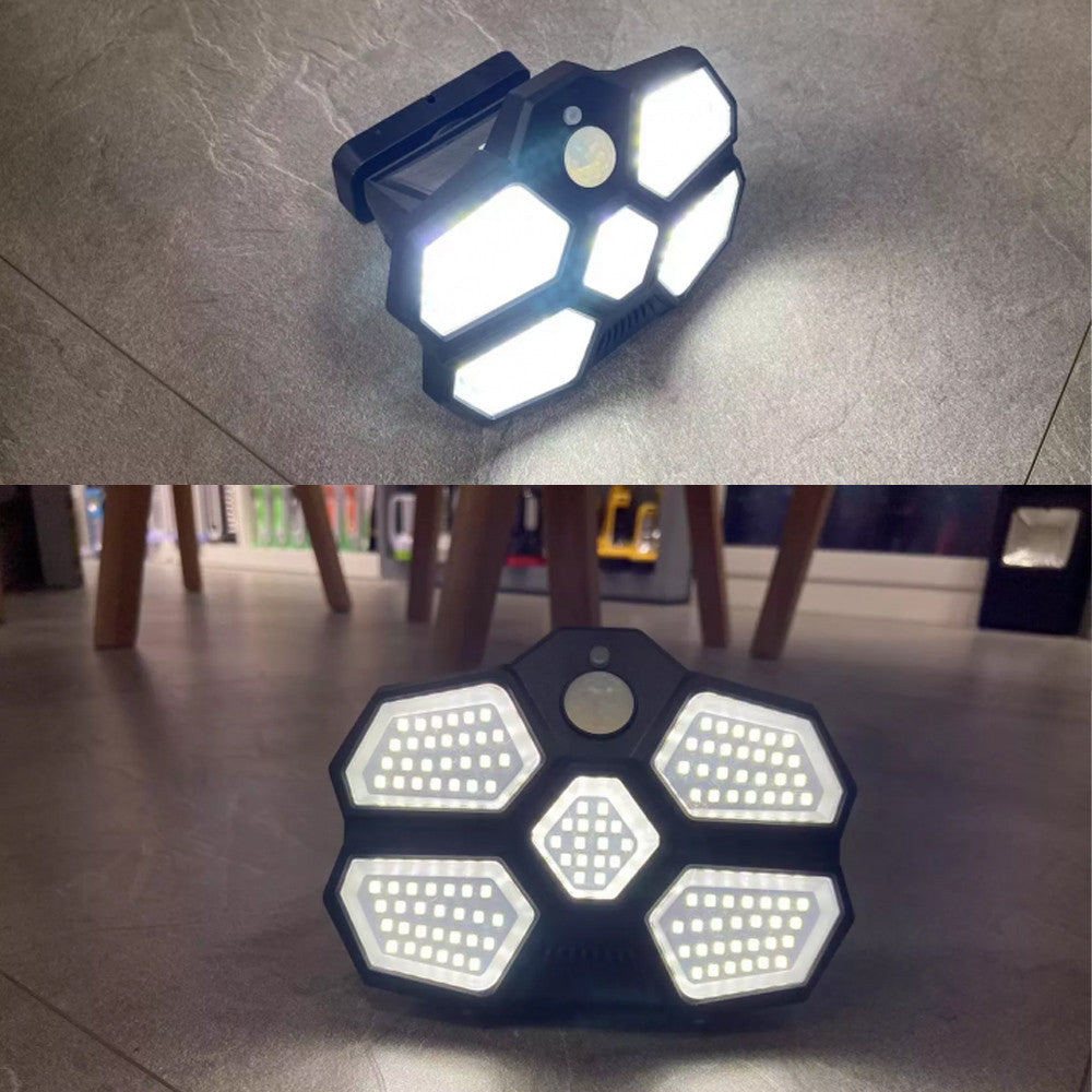 Уличный фонарь на солнечной батарее Solar SH580A-124LED, Білий / Светильник с датчиком движения