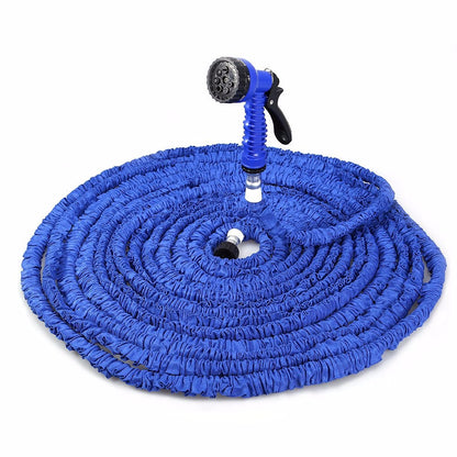 Шланг для поливу з розпилювачем, 45м, Magic Hose, Синій / Садовий шланг, що розтягується / Поливочний шланг для городу