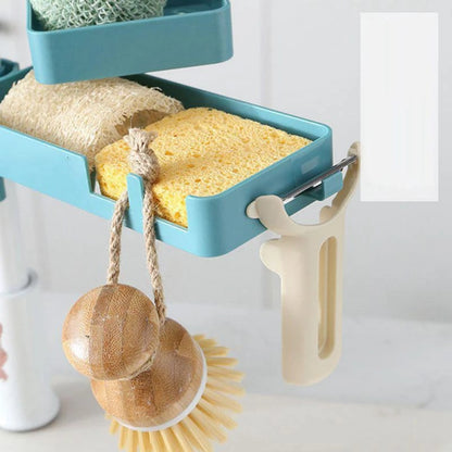 Полиця для ванної кімнати 3в1 Shower Rack (19x10x8,5 см), Синій / Органайзер для мийки на кухню