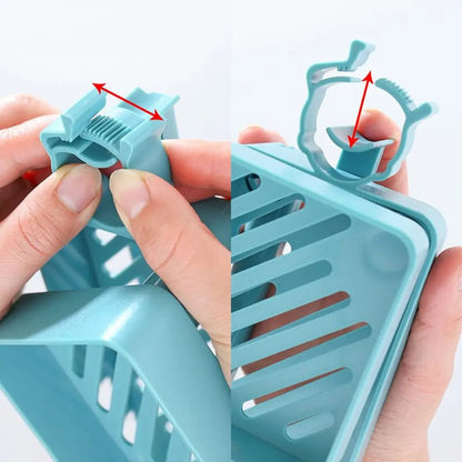 Полиця для ванної кімнати 3в1 Shower Rack (19x10x8,5 см), Синій / Органайзер для мийки на кухню