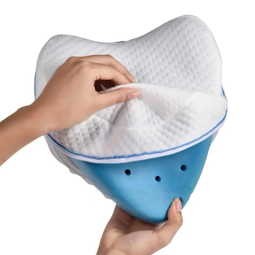 Ортопедична подушка для ніг та колін (23х25х15,5 см) Leg Pillow, Білий / М'яка подушка між ніг