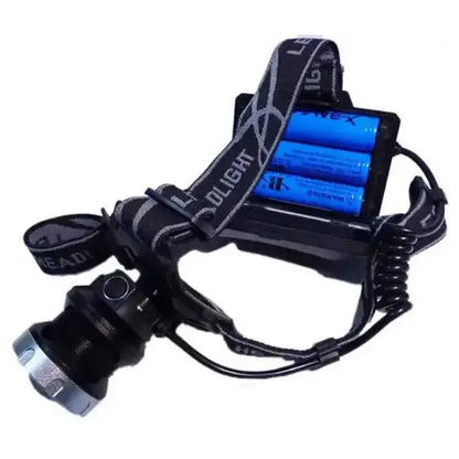 Акумуляторний ліхтар налобний BL 8070 - P50 3x18650 battery, Чорний / Потужний ліхтарик на голову