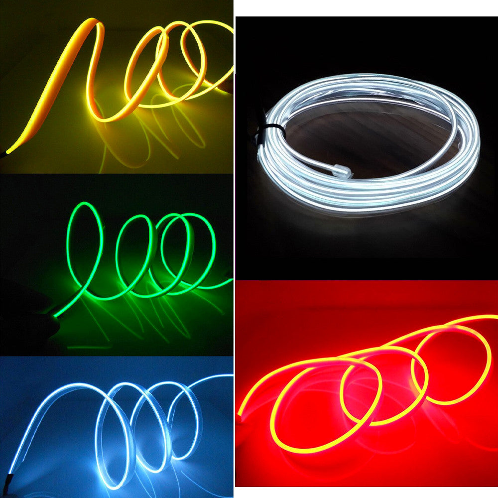 Силіконова стрічка LED 5 м, NEON 12V-220V, Червоний / Гнучка неонова стрічка / Світлодіодна стрічка