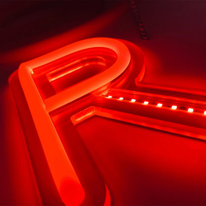 Силіконова стрічка LED 5 м, NEON 12V-220V, Червоний / Гнучка неонова стрічка / Світлодіодна стрічка