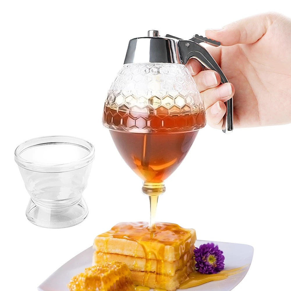 Диспенсер для меду і соусів, 200 мл Honey Dispenser, Прозорий / Дозатор соусів / Прозорий дозатор меду