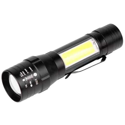 Тактичний ручний ліхтар із кріпленням BL 19 T6, Чорний / Акумуляторний ліхтарик / Світлодіодний ліхтарик