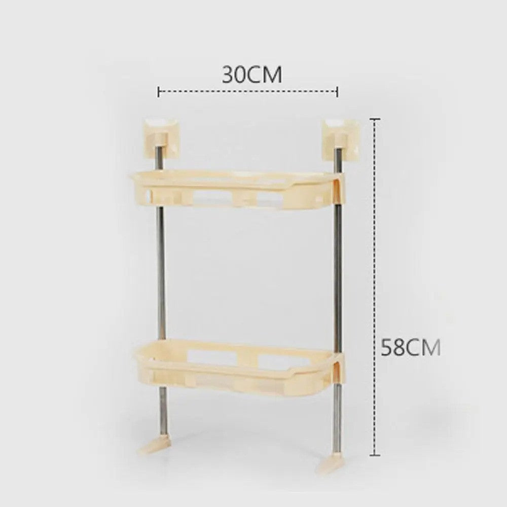 Полиця-стелаж над унітазом 31x20x5см 2-STOREY, Біла / Універсальний підлоговий стелаж / Туалетна полиця