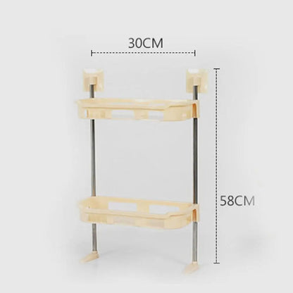 Полиця-стелаж над унітазом 31x20x5см 2-STOREY, Біла / Універсальний підлоговий стелаж / Туалетна полиця