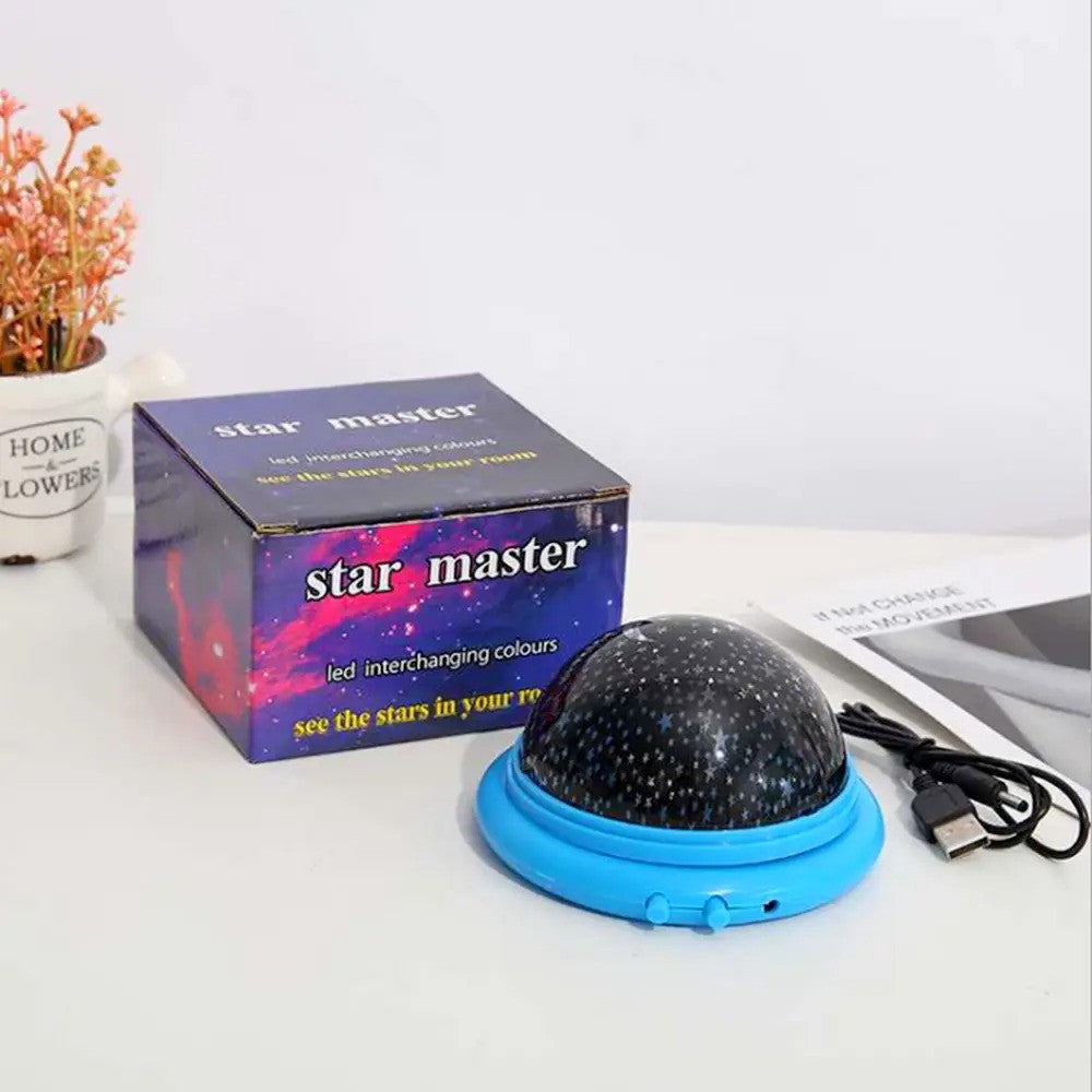 Світильник нічник "Star Master", Синій / LED проектор зоряного неба
