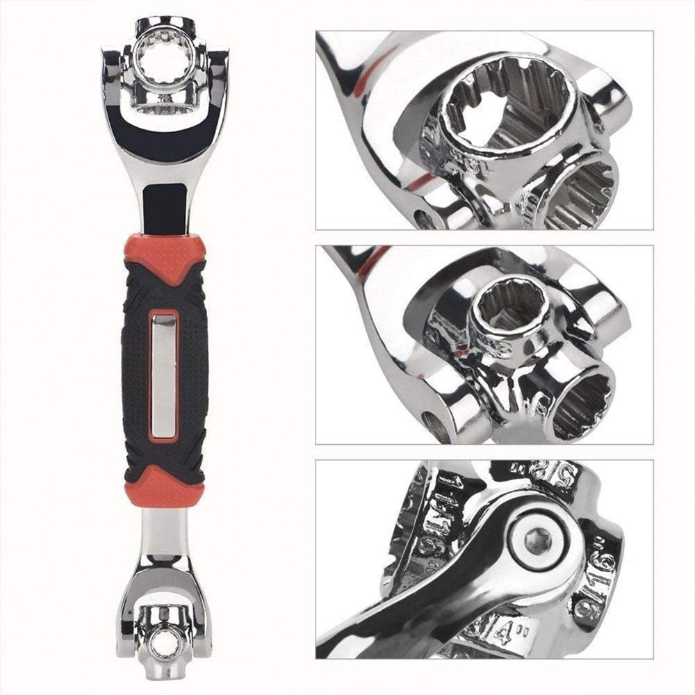 Універсальний гайковий ключ 48в1 Universal Wrench, Червоно-чорний / Багатофункціональний торцевий ключ