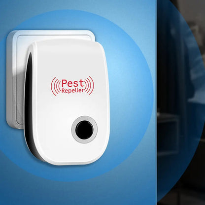 Електронний відлякувач комах та гризунів Electronic Pest Repeller, Білий / Ультразвуковий відлякувач мишей