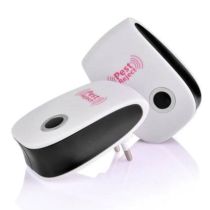 Електронний відлякувач комах та гризунів Electronic Pest Repeller, Білий / Ультразвуковий відлякувач мишей