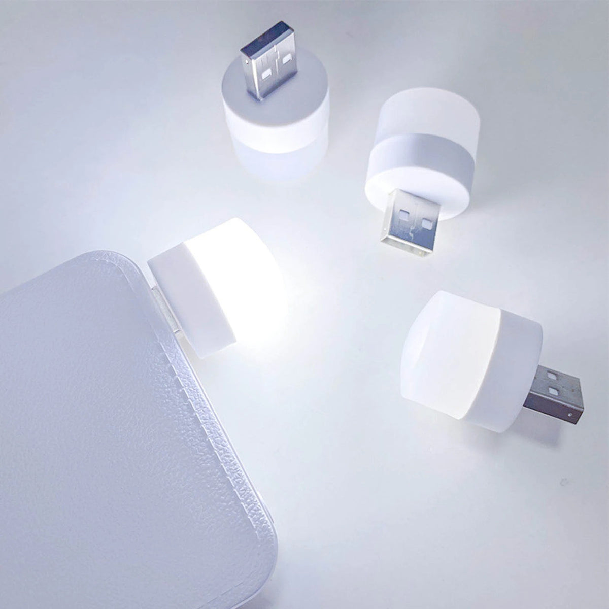 USB LED-лампа світлодіодна 1W, К-6000, Біла / Портативна лампа з USB / USB світильник