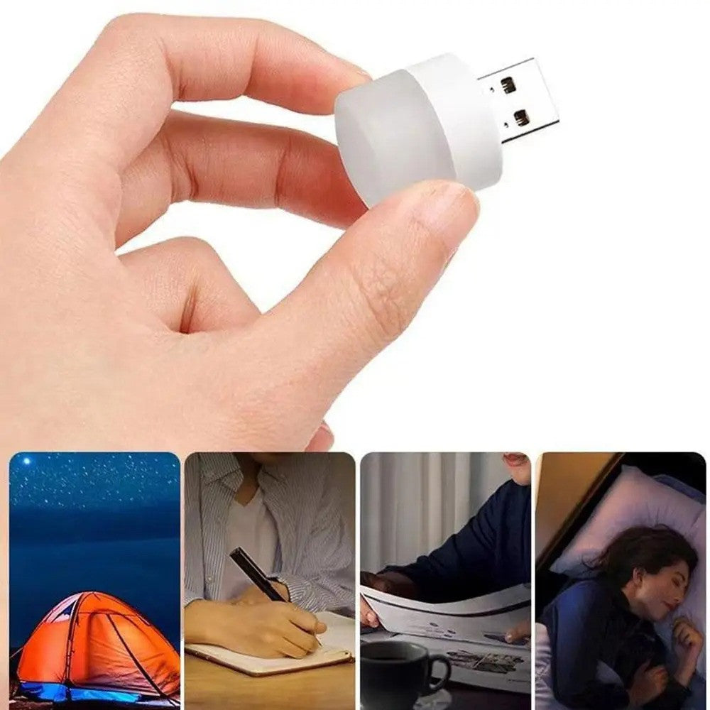 USB LED-лампа світлодіодна 1W, К-6000, Біла / Портативна лампа з USB / USB світильник