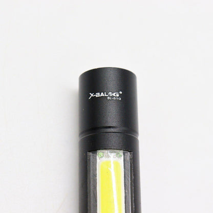 Ручний ліхтарик кишеньковий із USB зарядкою, BL-1501, Чорний / Акумуляторний тактичний ліхтар із кейсом