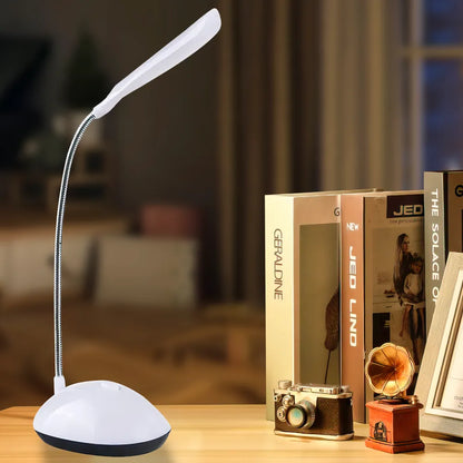 Міні Led-лампа на батарейках MINI X-7188, Білий / Настільна гнучка лампа / Світлодіодний міні-світильник