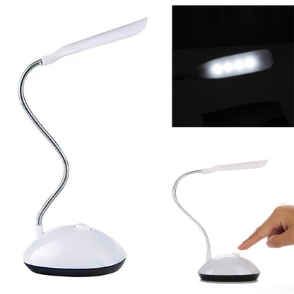 Міні Led-лампа на батарейках MINI X-7188, Білий / Настільна гнучка лампа / Світлодіодний міні-світильник