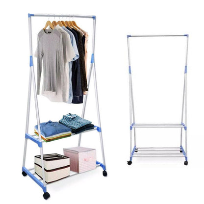 Вішалка для одягу пересувна Clothes Rack Multi-Function / Вішалка для підлоги двоярусна