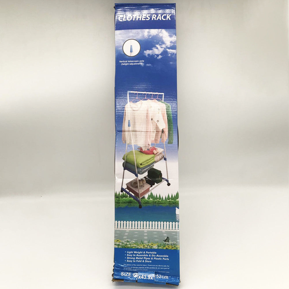 Вішалка для одягу пересувна Clothes Rack Multi-Function / Вішалка для підлоги двоярусна