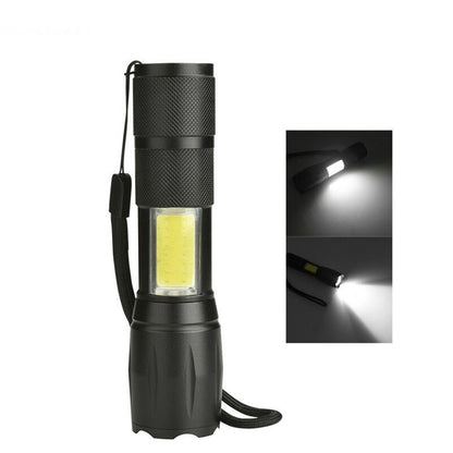 Потужний ручний ліхтарик з USB-зарядкою та ZOOM, BL-29-T6, Чорний / Тактичний LED ліхтар на акумуляторі
