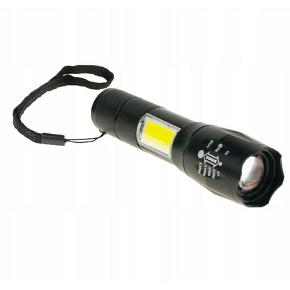 Потужний ручний ліхтарик з USB-зарядкою та ZOOM, BL-29-T6, Чорний / Тактичний LED ліхтар на акумуляторі