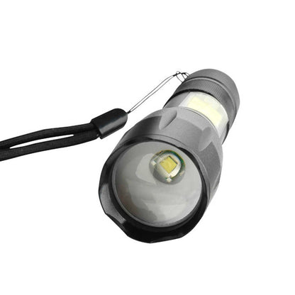 Потужний ручний ліхтарик з USB-зарядкою та ZOOM, BL-29-T6, Чорний / Тактичний LED ліхтар на акумуляторі