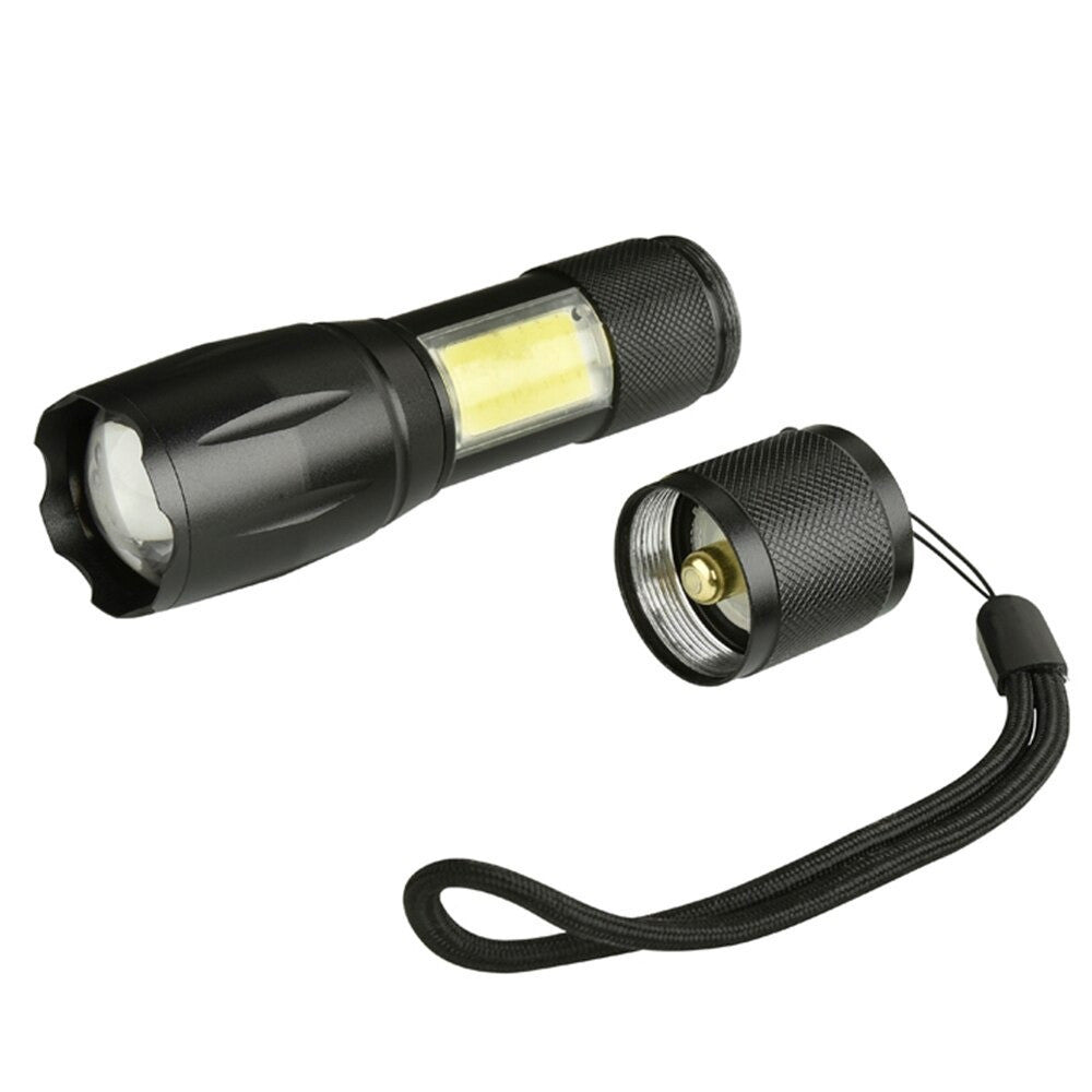 Потужний ручний ліхтарик з USB-зарядкою та ZOOM, BL-29-T6, Чорний / Тактичний LED ліхтар на акумуляторі