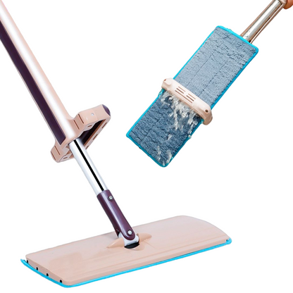 Швабра ледарка з віджимом Spin Mop, на 360 градусів, Бірюзова / Самовіджимаюча швабра для швидкого миття підлоги