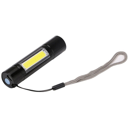 Ручний ліхтарик USB 2в1, ВL-519 XPE та COB, Чорний / Тактичний міні ліхтар з боковою лампою / Ліхтарик акумуляторний