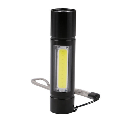Ручний ліхтарик USB 2в1, ВL-519 XPE та COB, Чорний / Тактичний міні ліхтар з боковою лампою / Ліхтарик акумуляторний