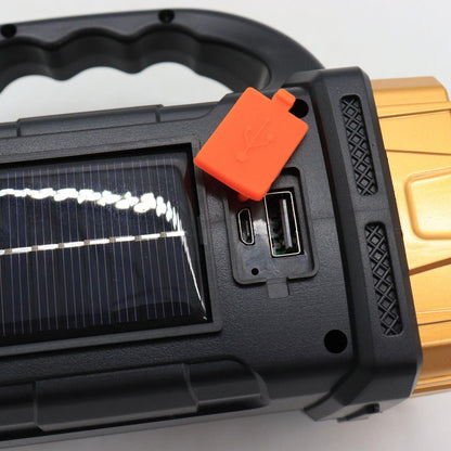 Ліхтар з павербанком, на сонячній батареї 1500mAh, 25Вт, GL-2289, Білий / Переносний LED ліхтарик
