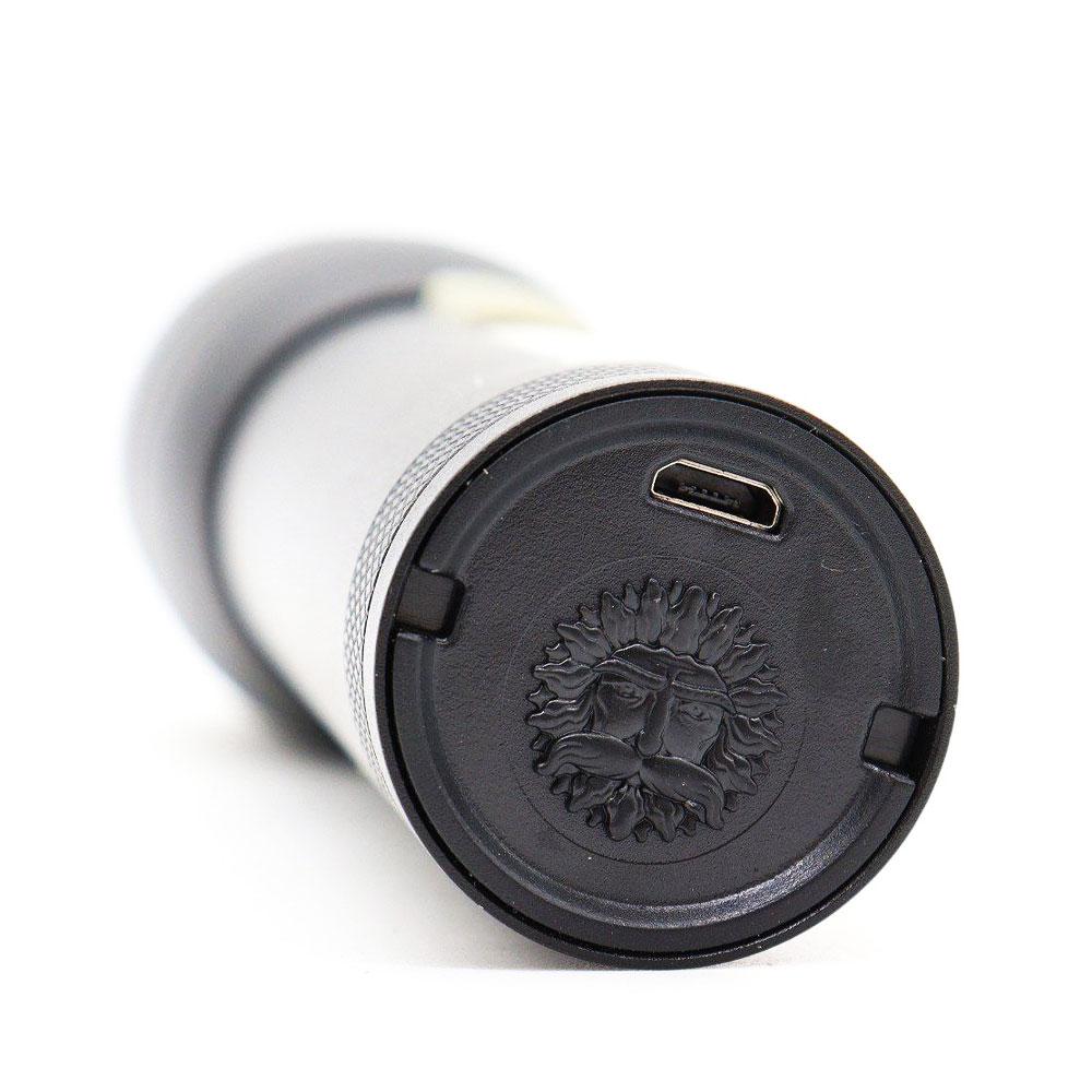Ручний акумуляторний ліхтар 2-в-1 з USB та бічним світлом, COB P90 + чохол / Потужний тактичний ліхтарик