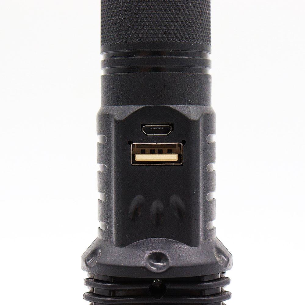 Ліхтарик для ручного акумулятора USB з порожнім, 1800 мАг, JF-7778 / світлодіодний ліхтарик LED
