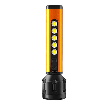 Потужний ручний ліхтарик з акумулятором, USB, CB-C67 5W+5COB / Світлодіодний LED ліхтар