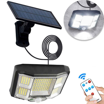 Вуличний світильник-ліхтар, 200 LED, із сонячною панеллю, Solar Sensor Light JB2168 / Ліхтар-прожектор