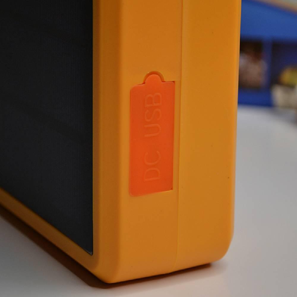 Акумуляторний LED ліхтар на сонячній батареї та USB, JHL My-V19, Жовтий / Ручний переносний ліхтар