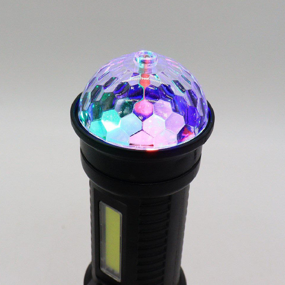 Ручний ліхтарик з функцією зарядки, USB, CL-W01 / Ліхтарик з диско-кулею / Ліхтарик з магнітною основою