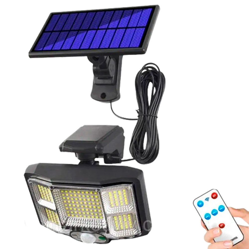 Вуличний світильник-ліхтар, 200 LED, із сонячною панеллю, Solar Sensor Light JB2168 / Ліхтар-прожектор