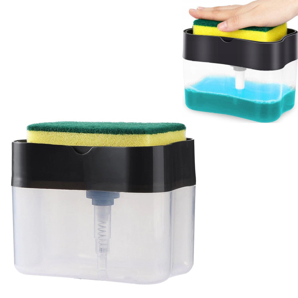 Диспенсер для миючого засобу Soap Pump Sponge Caddy, / Органайзер для мочалок / Дозатор мила