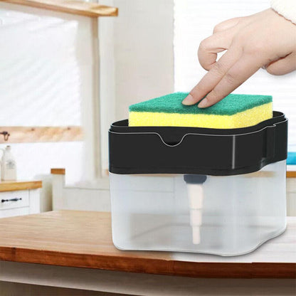 Диспенсер для миючого засобу Soap Pump Sponge Caddy, / Органайзер для мочалок / Дозатор мила