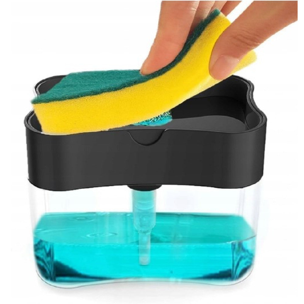 Диспенсер для миючого засобу Soap Pump Sponge Caddy, / Органайзер для мочалок / Дозатор мила