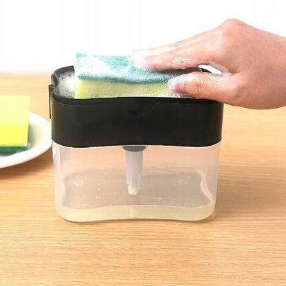 Диспенсер для миючого засобу Soap Pump Sponge Caddy, / Органайзер для мочалок / Дозатор мила