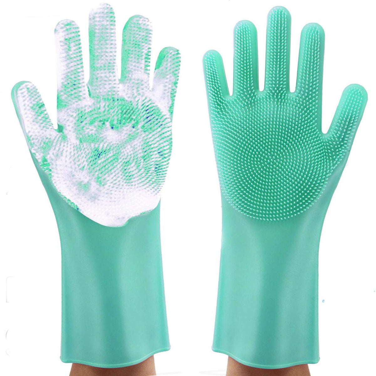 Рукавички для кухні Kitchen Gloves, Помаранчеві / Силіконові рукавички для миття посуду